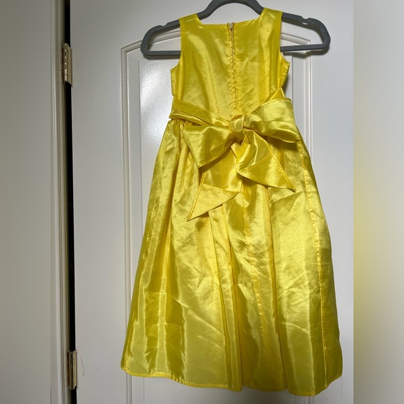 Sweet Kids USA Yellow Rose Dress Girls 7 - Picture 2 of 4